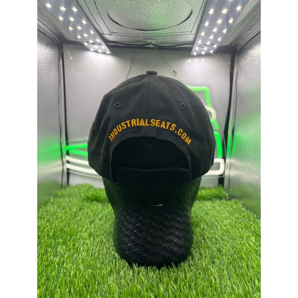 Industrial Seats‎ Built To Last Black Baseball Cap Embroidered Strapback Hat